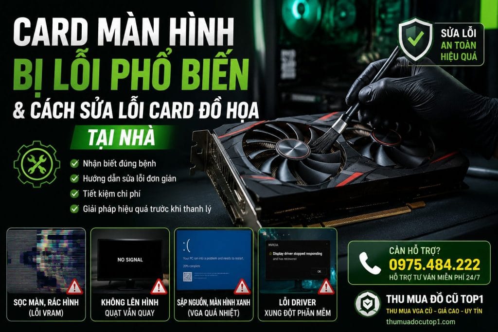 Card Màn Hình Bị Lỗi Phổ Biến &Amp; Cách Sửa Lỗi Card Đồ Họa Tại Nhà, Hướng Dẫn Nhận Biết Lỗi Vga, Sửa Lỗi Tại Nhà An Toàn