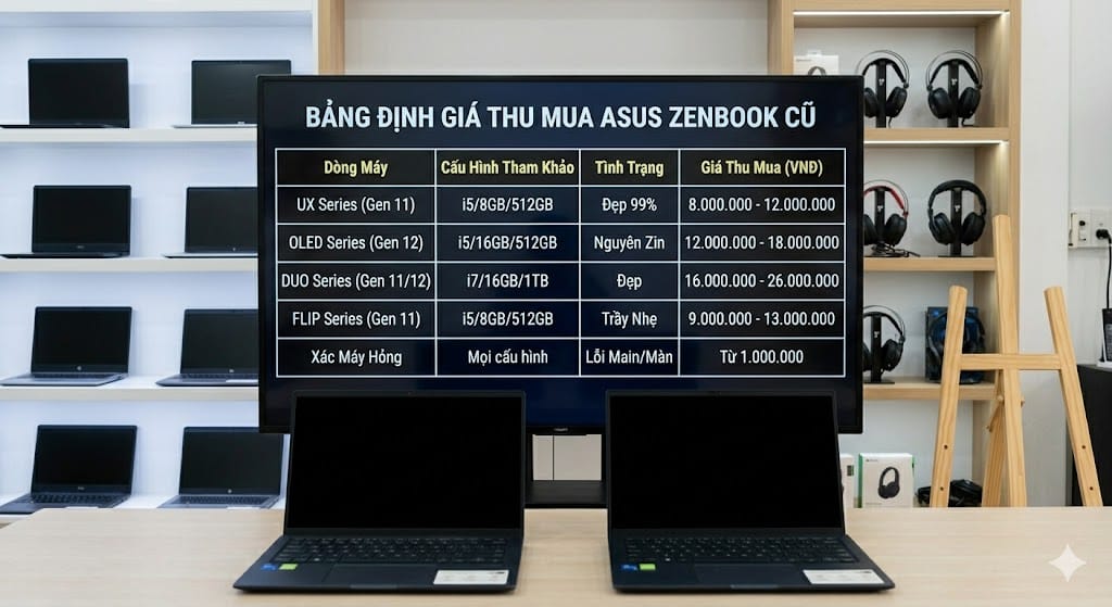 Bảng Báo Giá Thu Mua Laptop Asus Zenbook Cũ | Thu Mua Laptop Cũ Tphcm Bảng Báo Giá Thu Mua Laptop Asus Zenbook Cũ | Thu Mua Laptop Cũ Tphcm