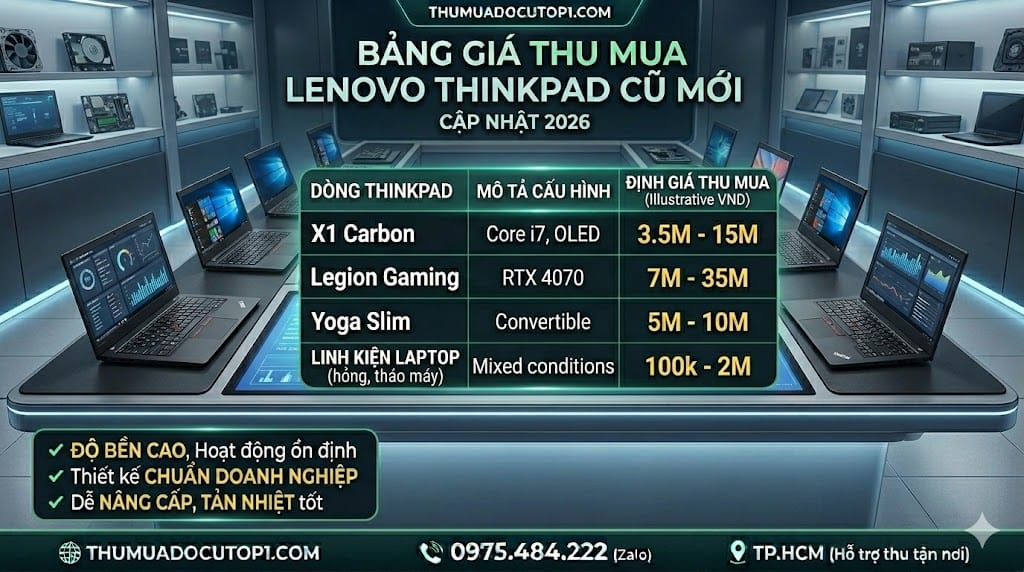 Bảng Giá Thu Mua Laptop Lenovo Thinkpad Cũ | Thu Mua Laptop Cũ Bảng Giá Thu Mua Laptop Lenovo Thinkpad Cũ | Thu Mua Laptop Cũ