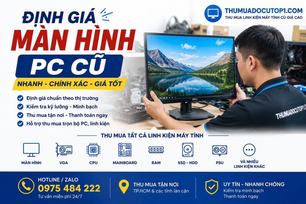 Định Giá Màn Hình Pc Cũ | Thumuadocutop1.Com 0975 484 222