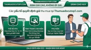 Định Giá Thu Mua Laptop Cũ - Các Yếu Tố Cấu Hình Quyết Định Giá