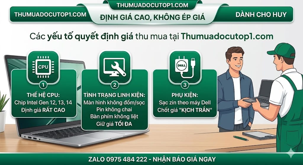 Các Yếu Tố Quyết Định Giá Laptop Dell Cũ Các Yếu Tố Quyết Định Giá Laptop Dell Cũ