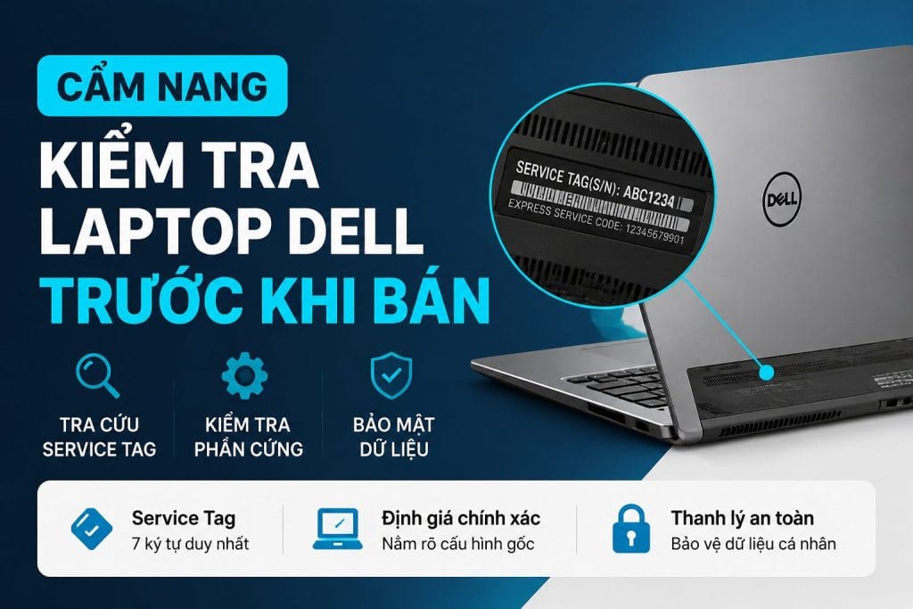 Kiểm Tra Laptop Dell Trước Khi Bán Với Service Tag, Bảo Mật Dữ Liệu 1 Kiểm Tra Laptop Dell Trước Khi Bán - Hướng Dẫn Tra Cứu Service Tag Và Bảo Mật Dữ Liệu