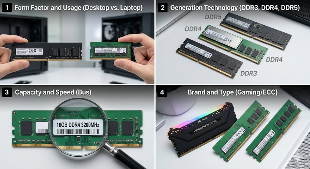 Phân Loại Các Dòng Ram Máy Tính Desktop, Laptop Và Server