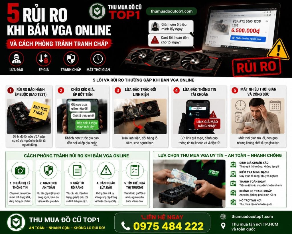 5 Rủi Ro Khi Bán Vga Online &Amp; Cách Phòng Tránh – Thu Mua Đồ Cũ Tphcm 1 Rui Ro Khi Ban Vga Online 1