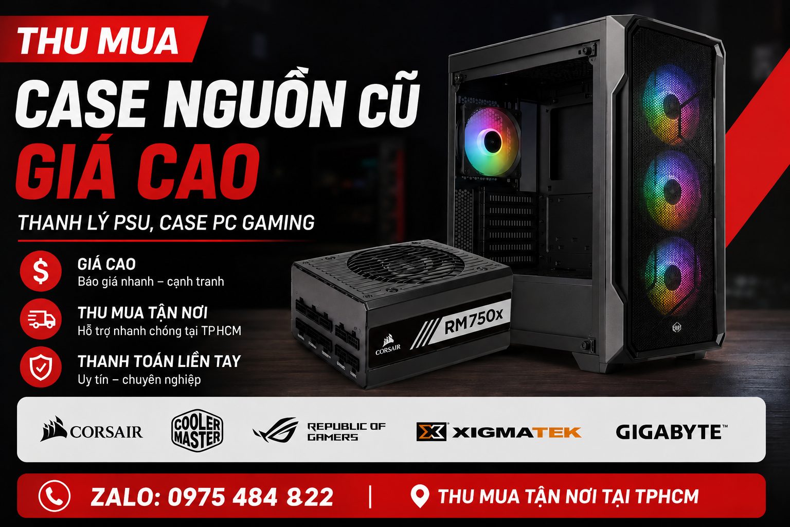 Chuyên Thu Mua Case Nguồn Cũ Giá Cao Tại Tphcm | Thumuadocutop1.Com 0975 484 222