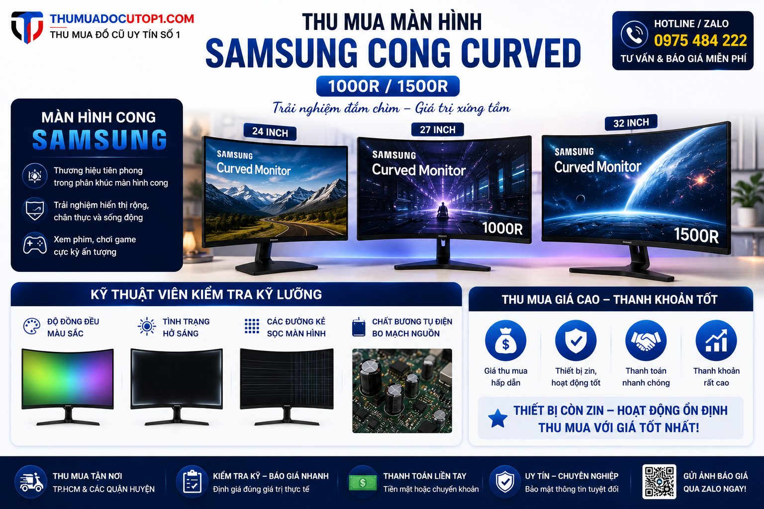 Thu Mua Màn Hình Samsung Cong Curved Cũ Giá Cao