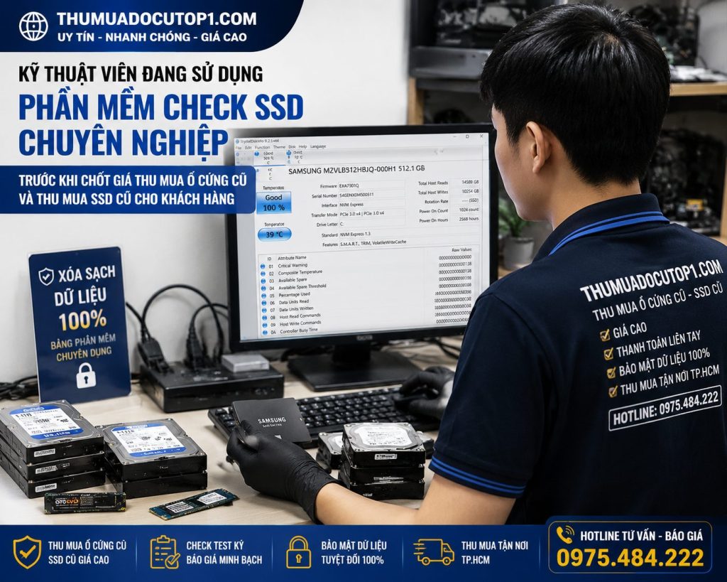 Kỹ Thuật Viên Kiểm Tra Ssd Và Hdd Cũ Tại Tphcm | Thumuadocutop1.Com